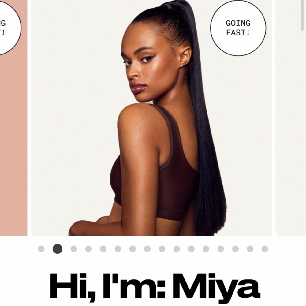 insert name here dark brown miya ponytail